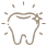 Dente brilhando
