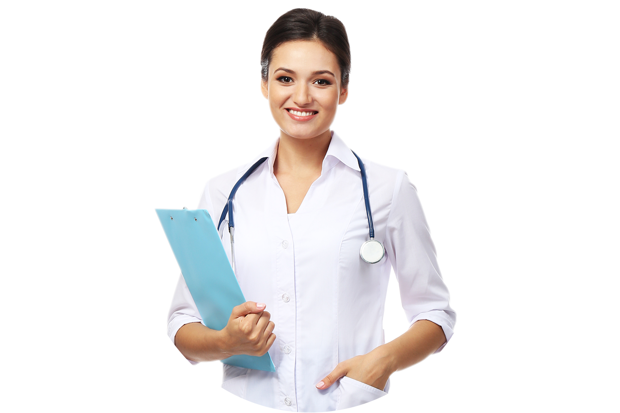Médica parada